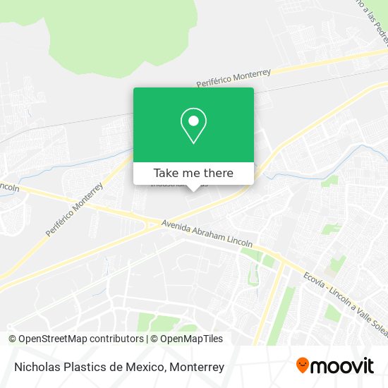 Nicholas Plastics de Mexico map