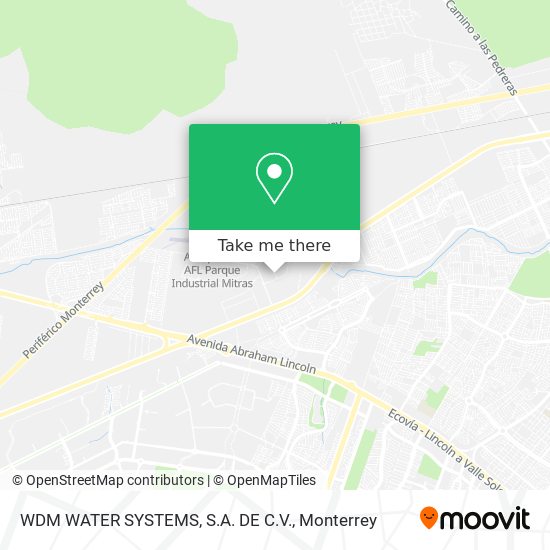 WDM WATER SYSTEMS, S.A. DE C.V. map