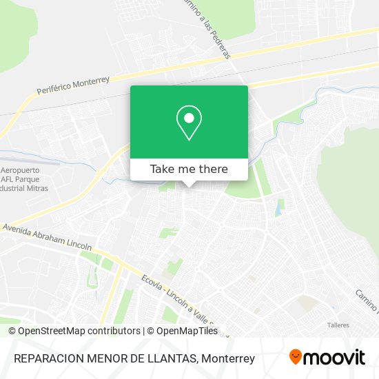 REPARACION MENOR DE LLANTAS map