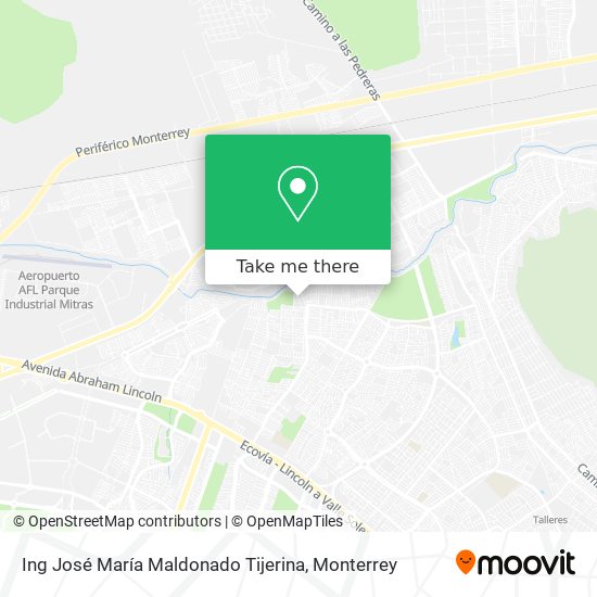 Ing José María Maldonado Tijerina map