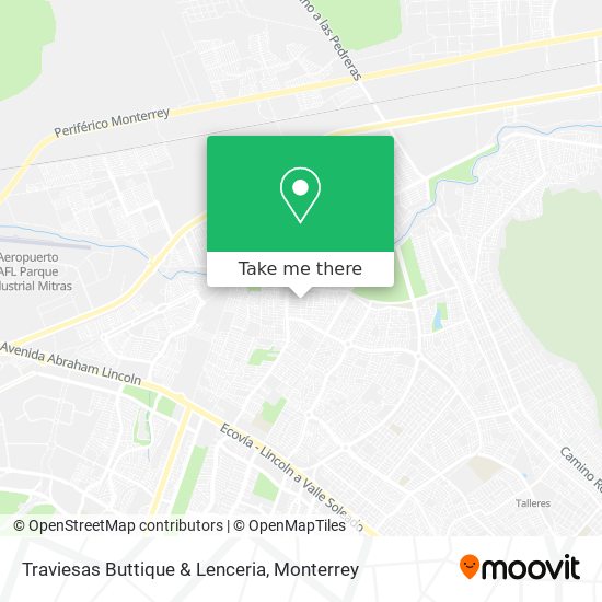 Mapa de Traviesas Buttique & Lenceria