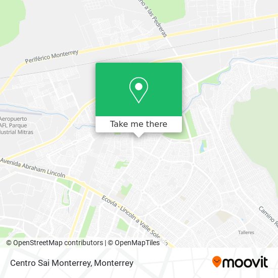 Centro Sai Monterrey map