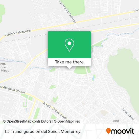 La Transfiguración del Señor map