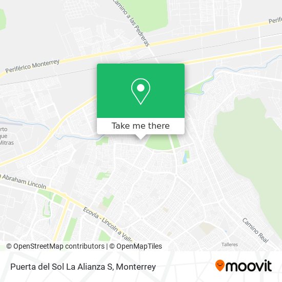 Puerta del Sol La Alianza S map