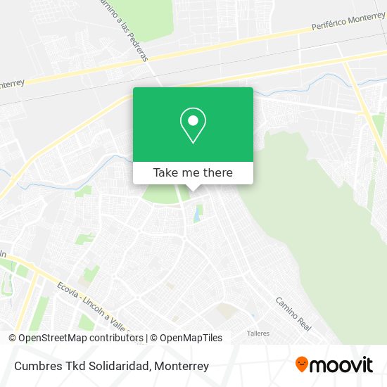 Cumbres Tkd Solidaridad map