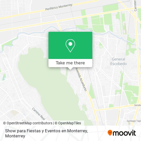 Mapa de Show para Fiestas y Eventos en Monterrey