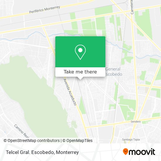 Mapa de Telcel Gral. Escobedo
