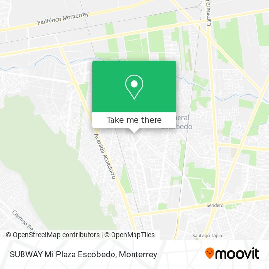 SUBWAY Mi Plaza Escobedo map