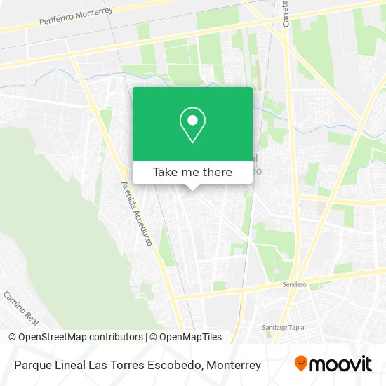 Parque Lineal Las Torres Escobedo map
