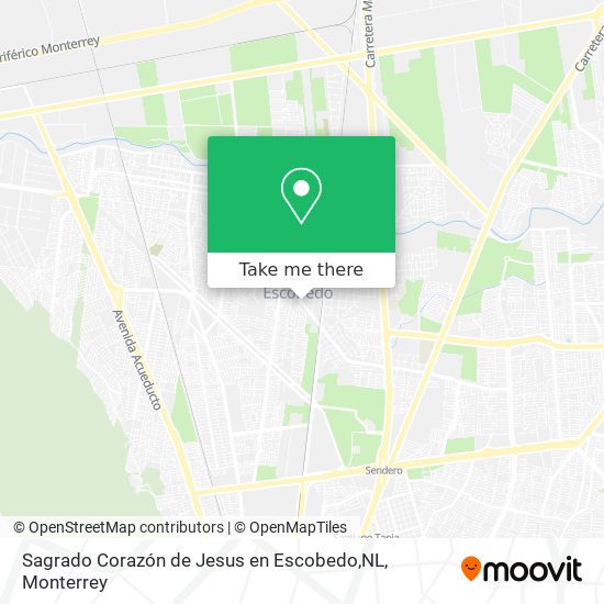 Sagrado Corazón de Jesus en Escobedo,NL map