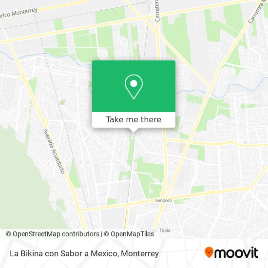Mapa de La Bikina con Sabor a Mexico