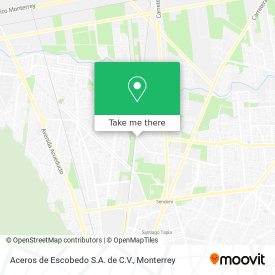 Mapa de Aceros de Escobedo S.A. de C.V.