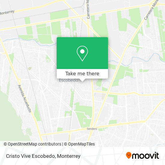 Cristo Vive Escobedo map