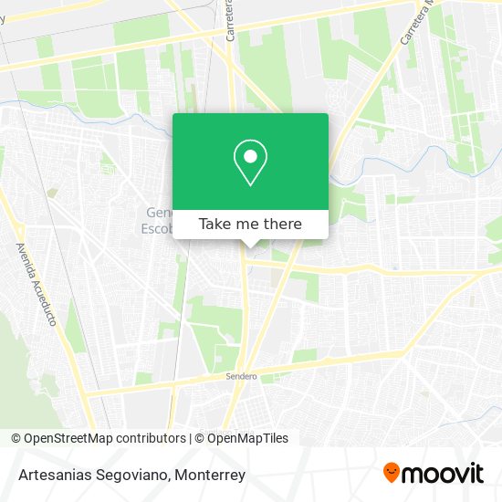 Artesanias Segoviano map