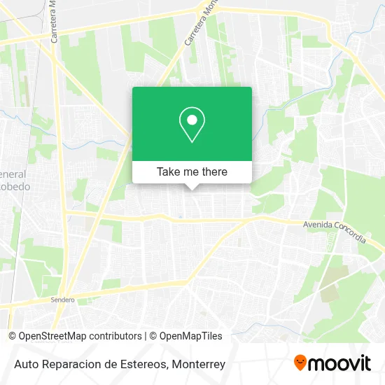 Auto Reparacion de Estereos map