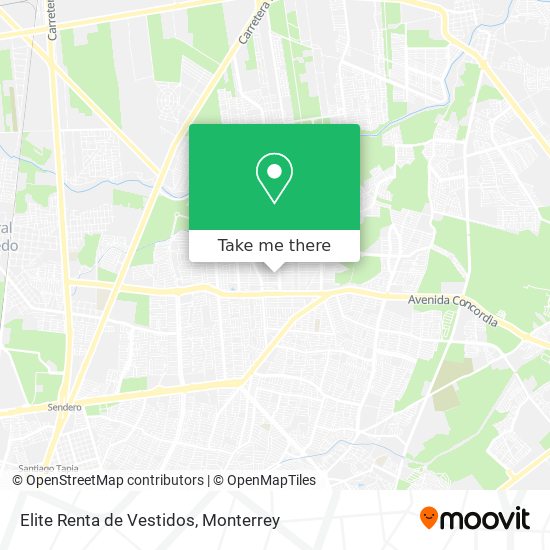 Elite Renta de Vestidos map