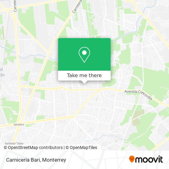 Mapa de Carnicería Bari