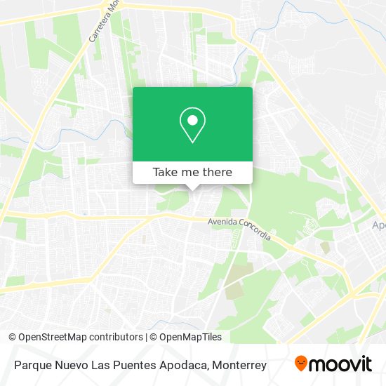 Mapa de Parque Nuevo Las Puentes Apodaca