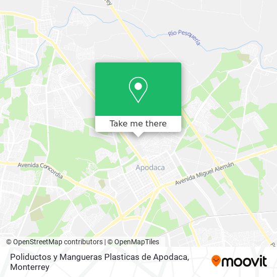 Mapa de Poliductos y Mangueras Plasticas de Apodaca