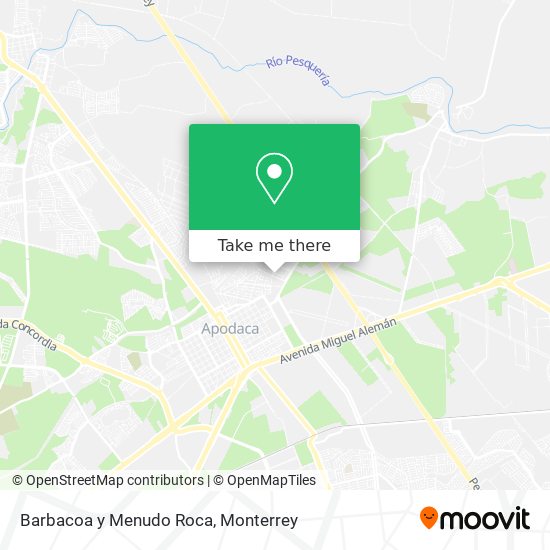 Barbacoa y Menudo Roca map