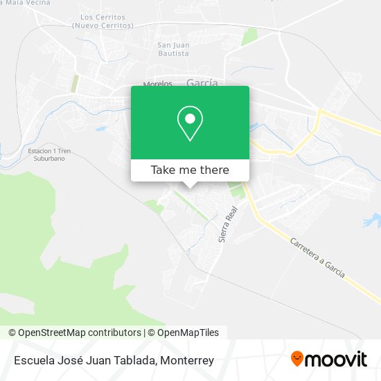 Mapa de Escuela José Juan Tablada