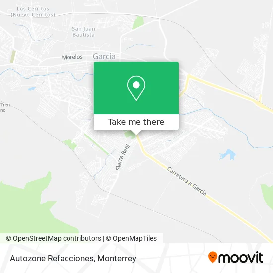 Autozone Refacciones map