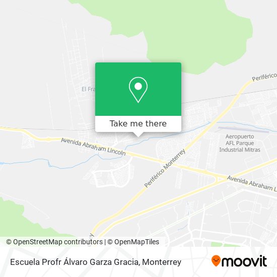 Escuela Profr Álvaro Garza Gracia map