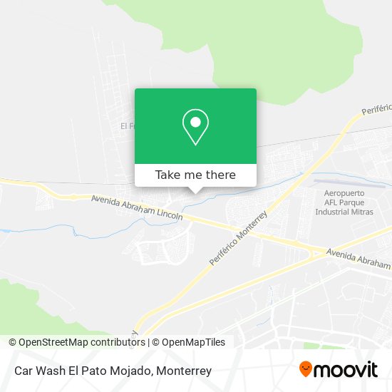 Car Wash El Pato Mojado map