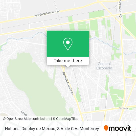 Mapa de National Display de Mexico, S.A. de C.V.