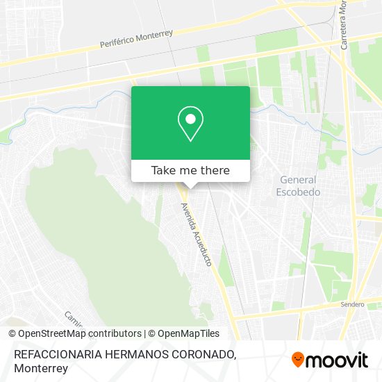 REFACCIONARIA HERMANOS CORONADO map