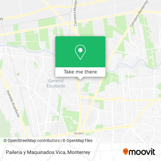 Mapa de Paileria y Maquinados Vica