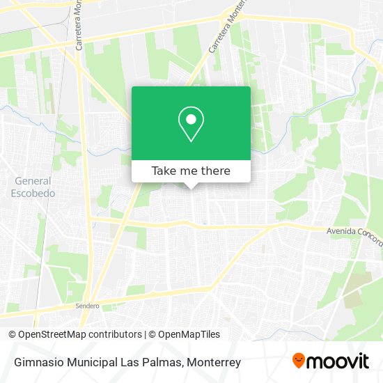 Gimnasio Municipal Las Palmas map
