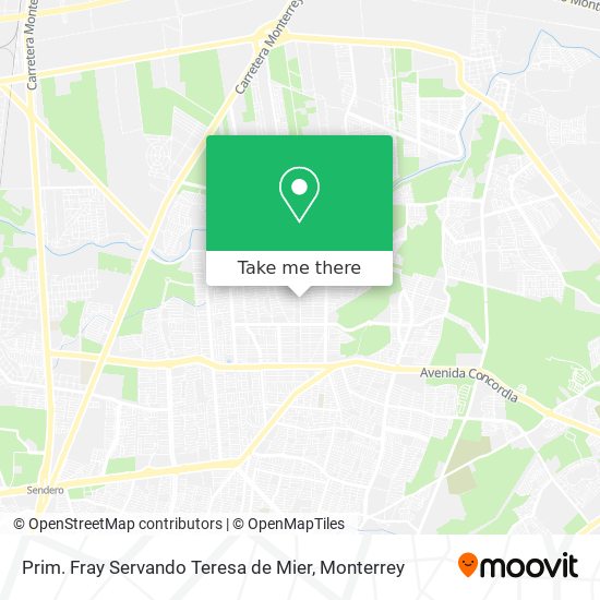 Prim. Fray Servando Teresa de Mier map