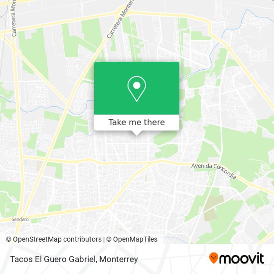 Tacos El Guero Gabriel map