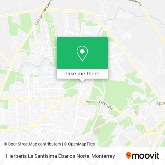 Hierberia La Santísima Ébanos Norte map