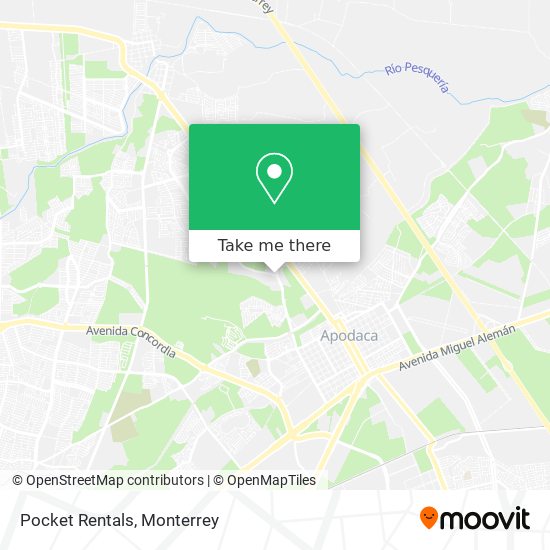 Pocket Rentals map