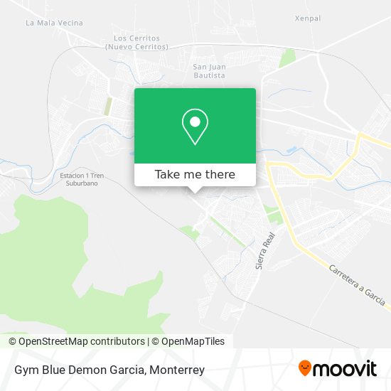 Mapa de Gym Blue Demon Garcia