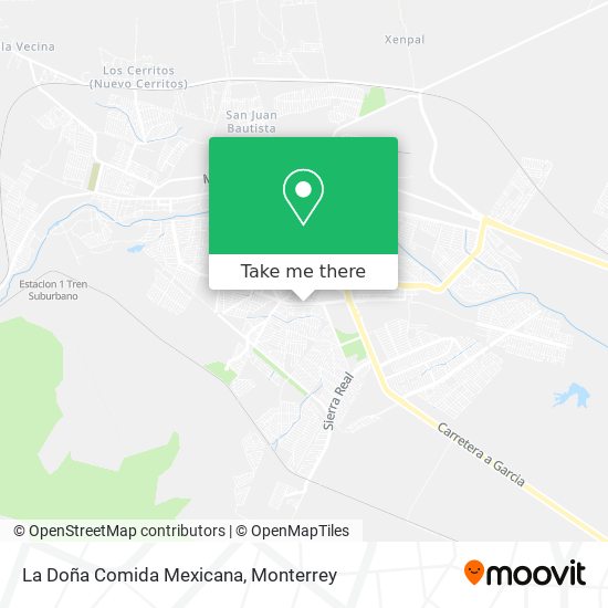Mapa de La Doña Comida Mexicana