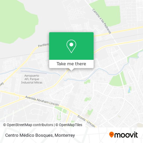 Mapa de Centro Médico Bosques