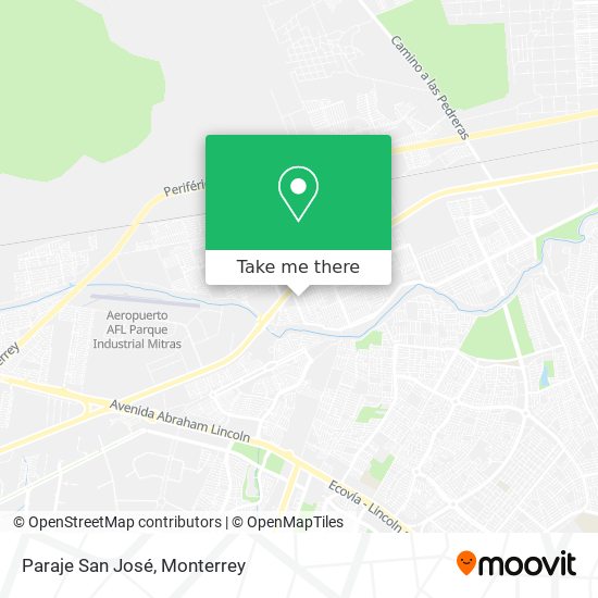 Paraje San José map