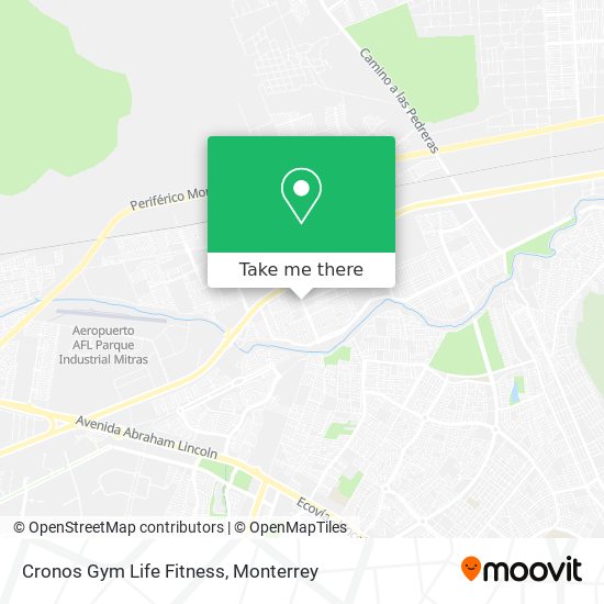 Mapa de Cronos Gym Life Fitness