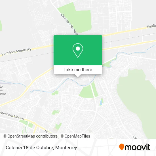 Colonia 18 de Octubre map