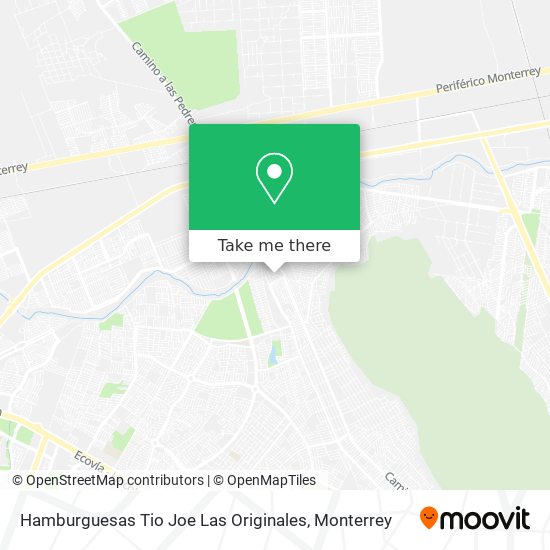 Mapa de Hamburguesas Tio Joe Las Originales