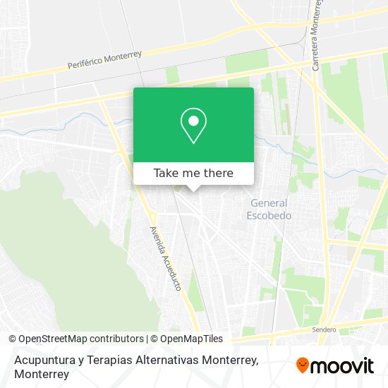 Mapa de Acupuntura y Terapias Alternativas Monterrey