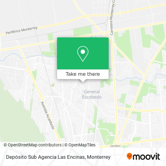 Depósito Sub Agencia Las Encinas map