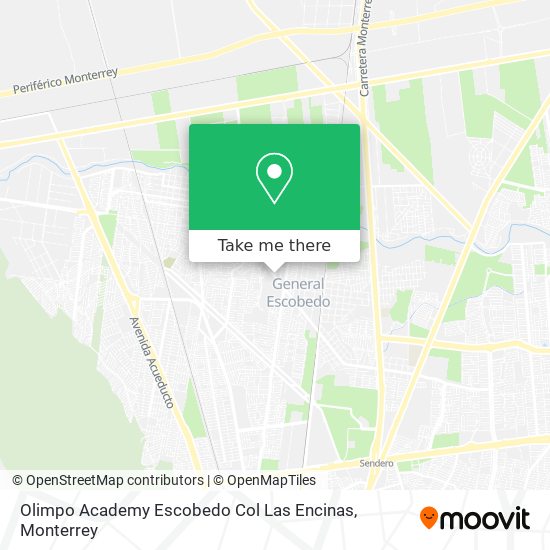 Olimpo Academy Escobedo Col Las Encinas map