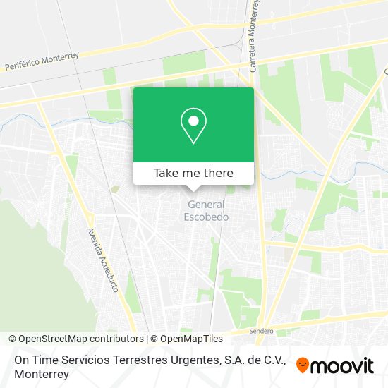 On Time Servicios Terrestres Urgentes, S.A. de C.V. map