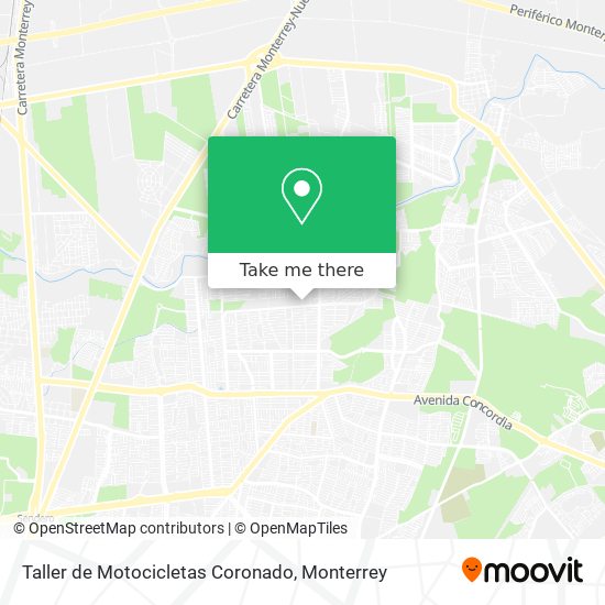 Mapa de Taller de Motocicletas Coronado