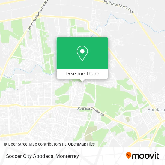 Soccer City Apodaca map
