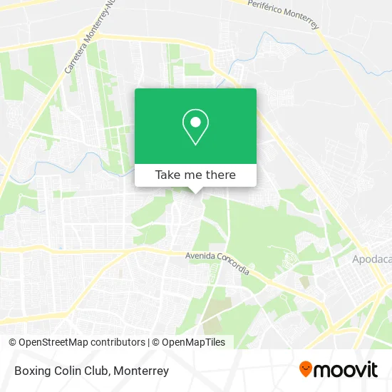 Mapa de Boxing Colin Club